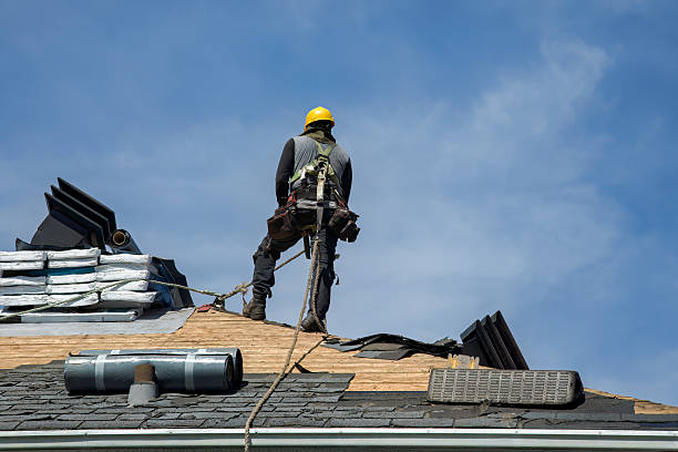Professional Flat Roof Repair technician working in Jefferson, TX